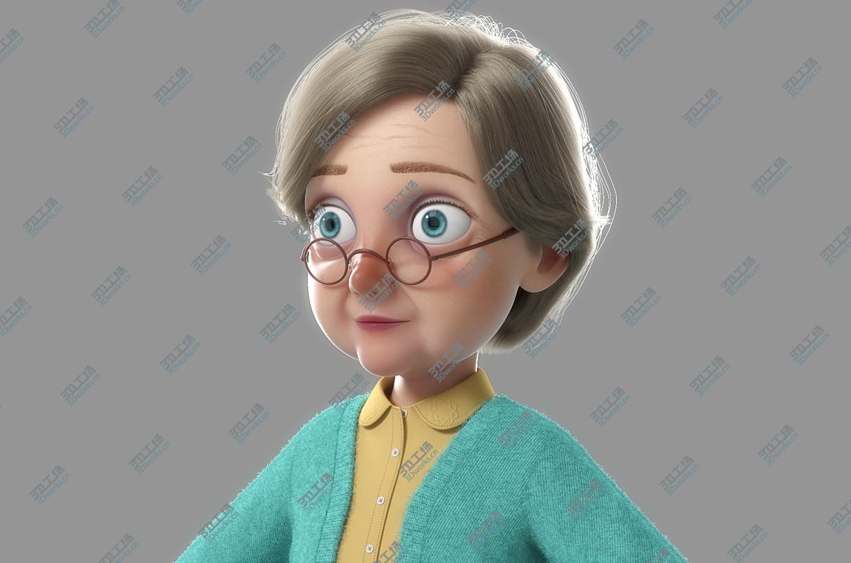 images/goods_img/202104094/Cartoon Old Woman NoRig 3D model/4.jpg
